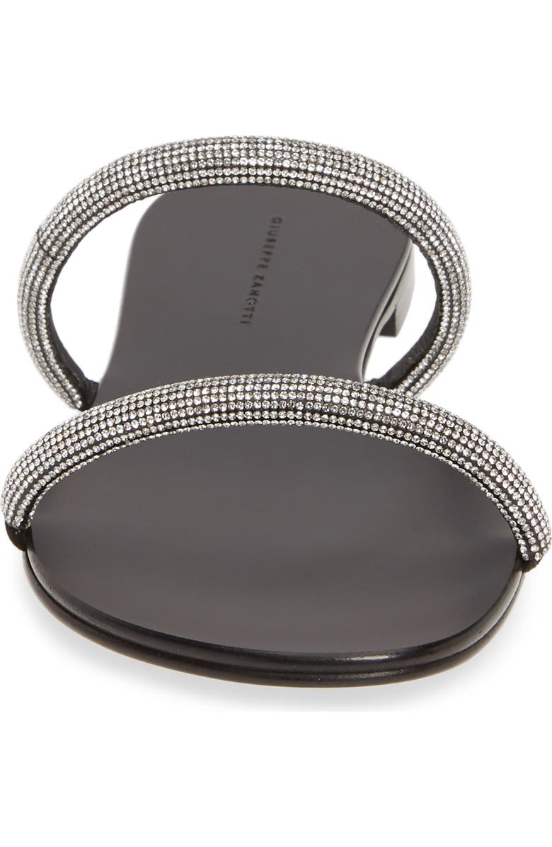 Giuseppe Zanotti Embellished Double Band Slide Sandal, Alternate, color,