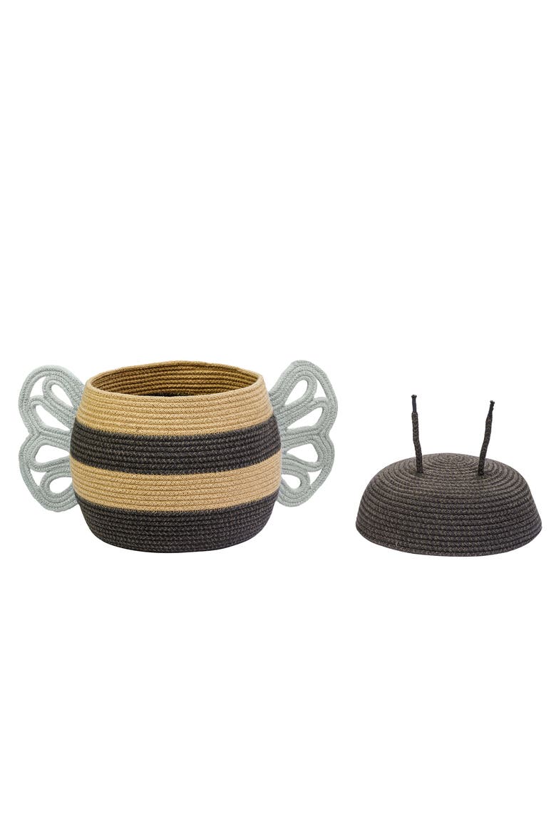 Mama Bee Basket, Alternate, color, BLACK