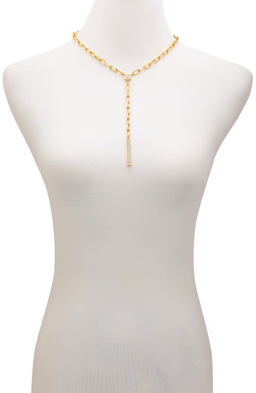 Vince Camuto Lariat Chain Necklace In Gold Tone