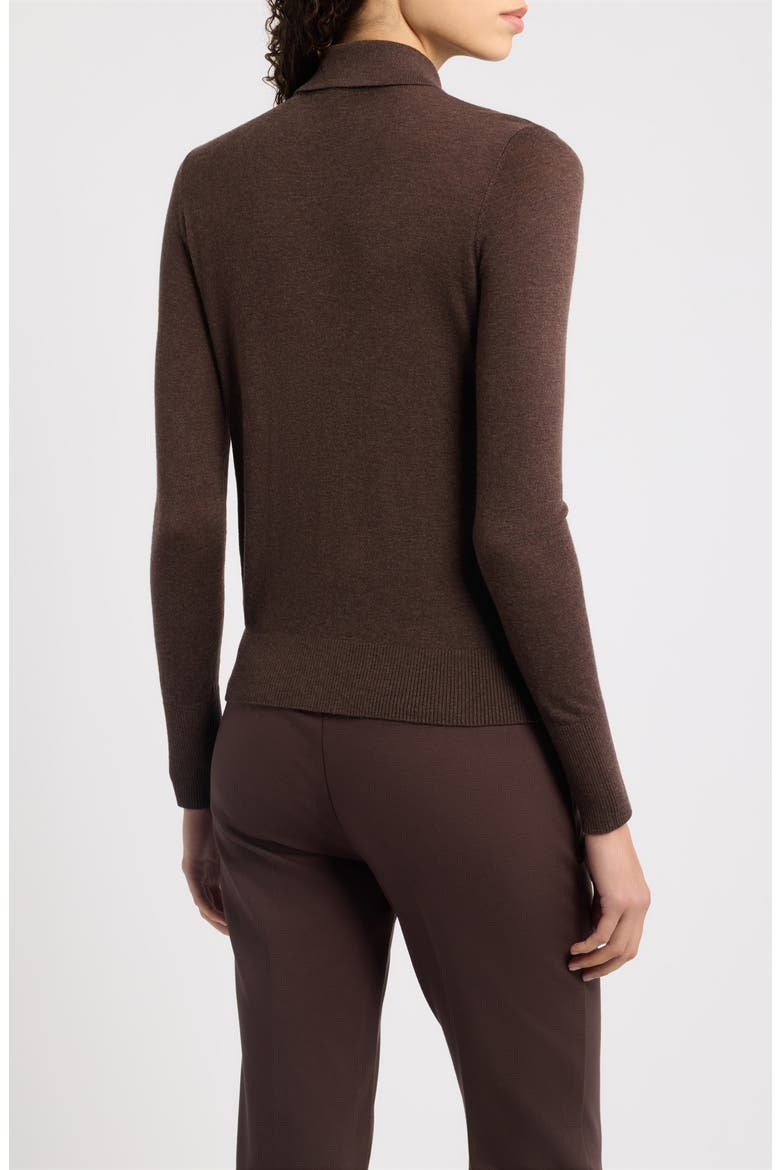 Karli Collared Sweater, Alternate, color, CHOCOLATE
