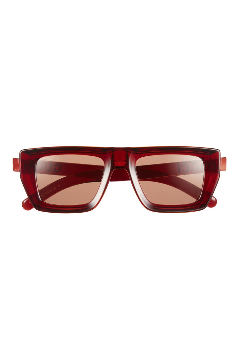 Square Sunglasses, Main, color, BROWN BROWN BROWN