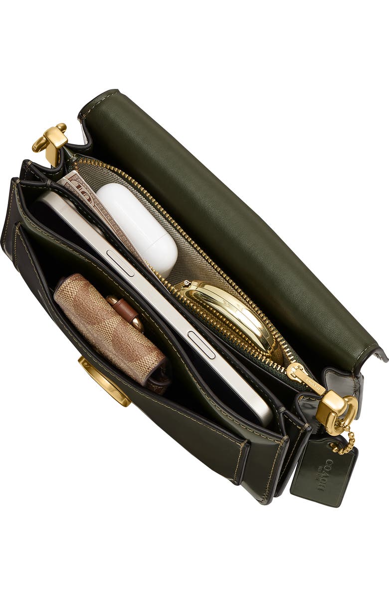 COACH Tabby Spazzolato Leather Shoulder Bag, Alternate, color,