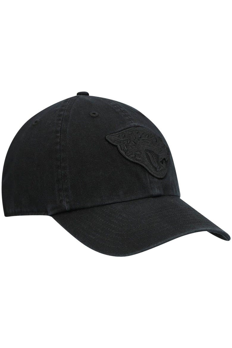 Men's '47 Black Jacksonville Jaguars Team Tonal Clean Up Adjustable Hat, Alternate, color, Black