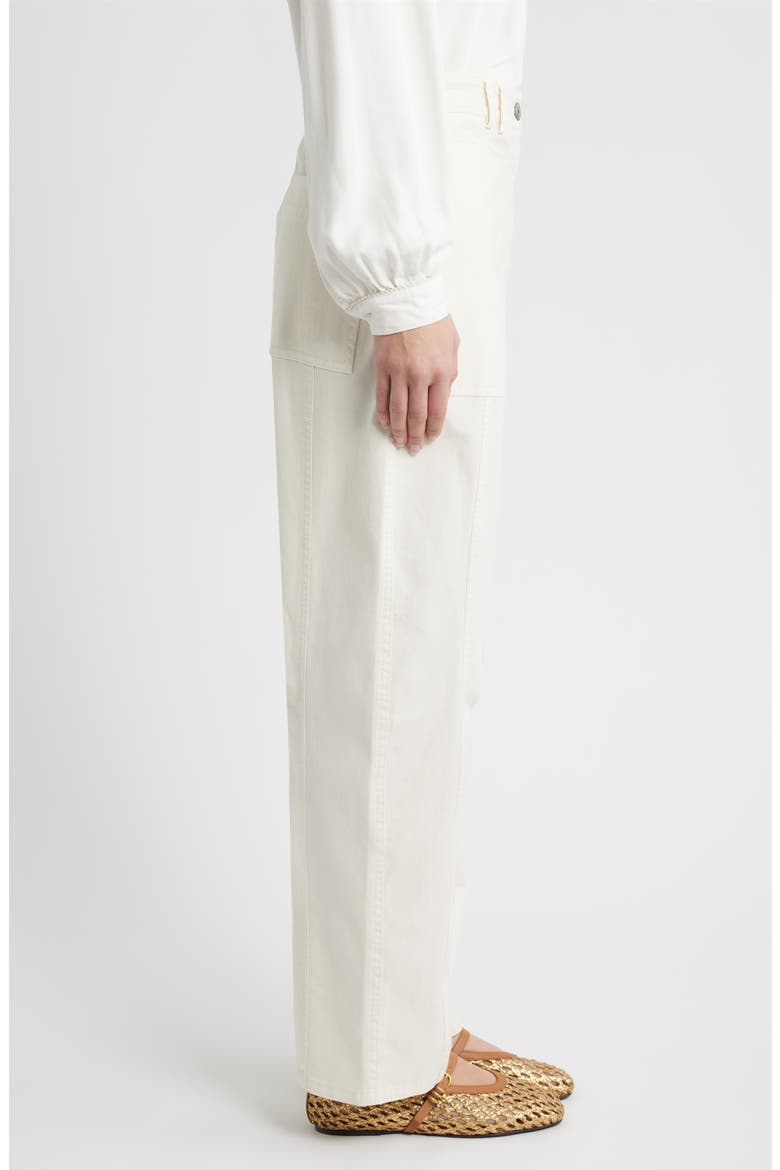 Lunar Barrel Leg Pants, Alternate, color, BONE