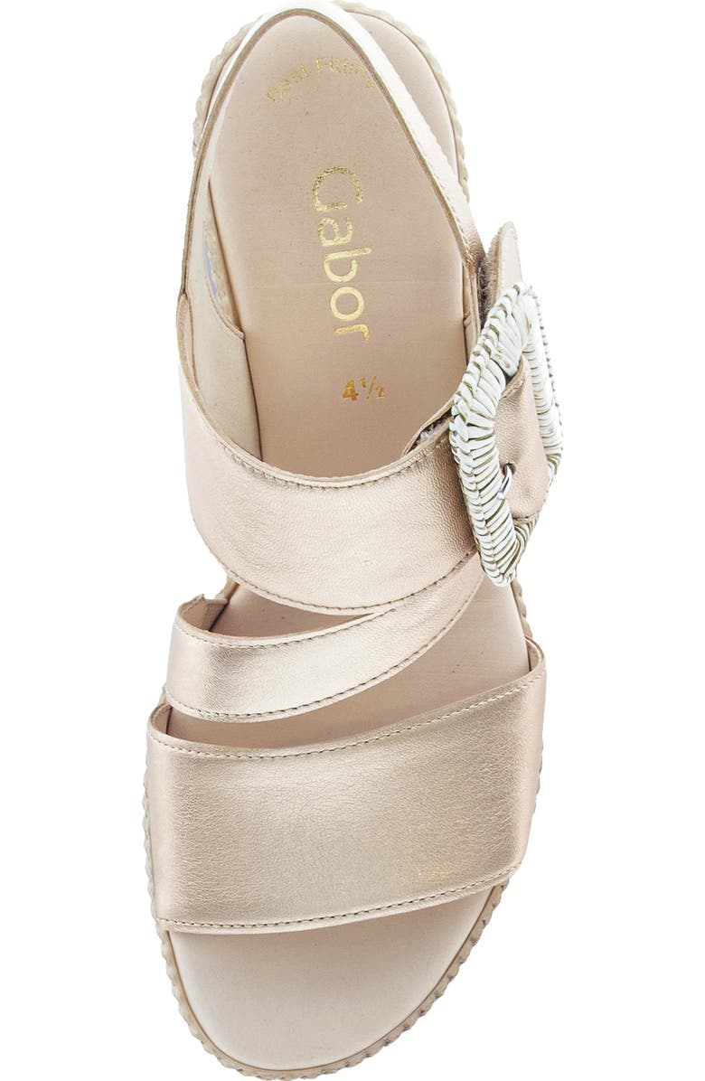 Gabor 84.771 Platform Wedge Sandal, Alternate, color, Champagne