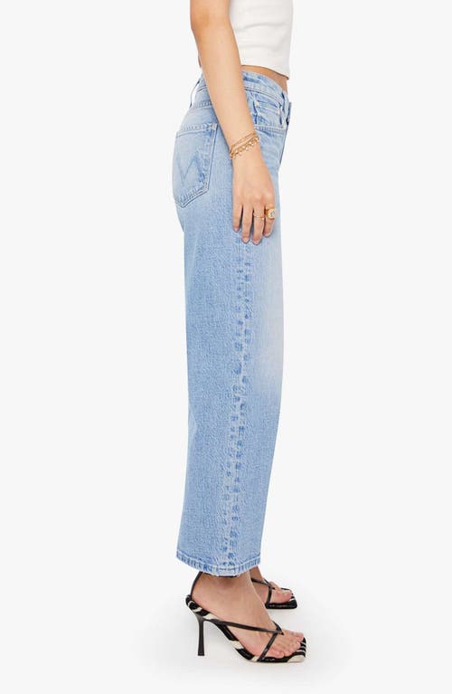 Mother Lil' Maven Mid Rise Ankle Wide Leg Jeans In Blue