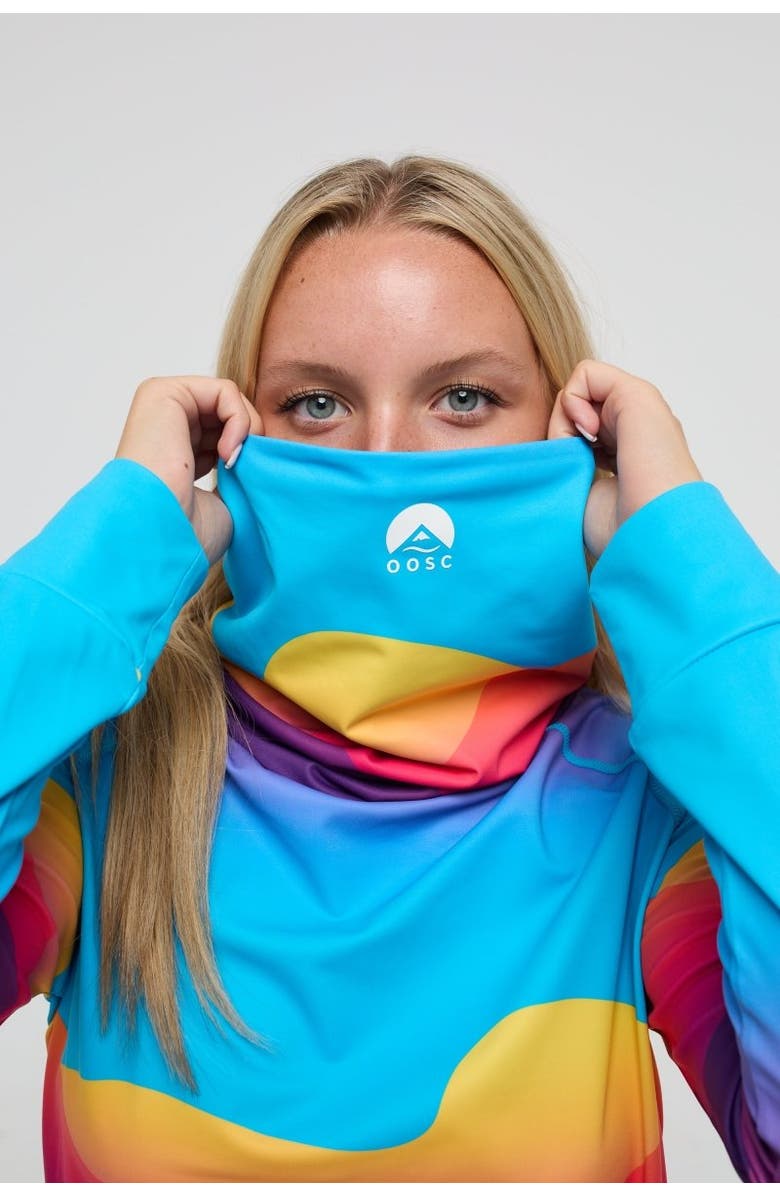 OOSC High Neck Baselayer Top Mambo Sunset - Women's, Alternate, color,