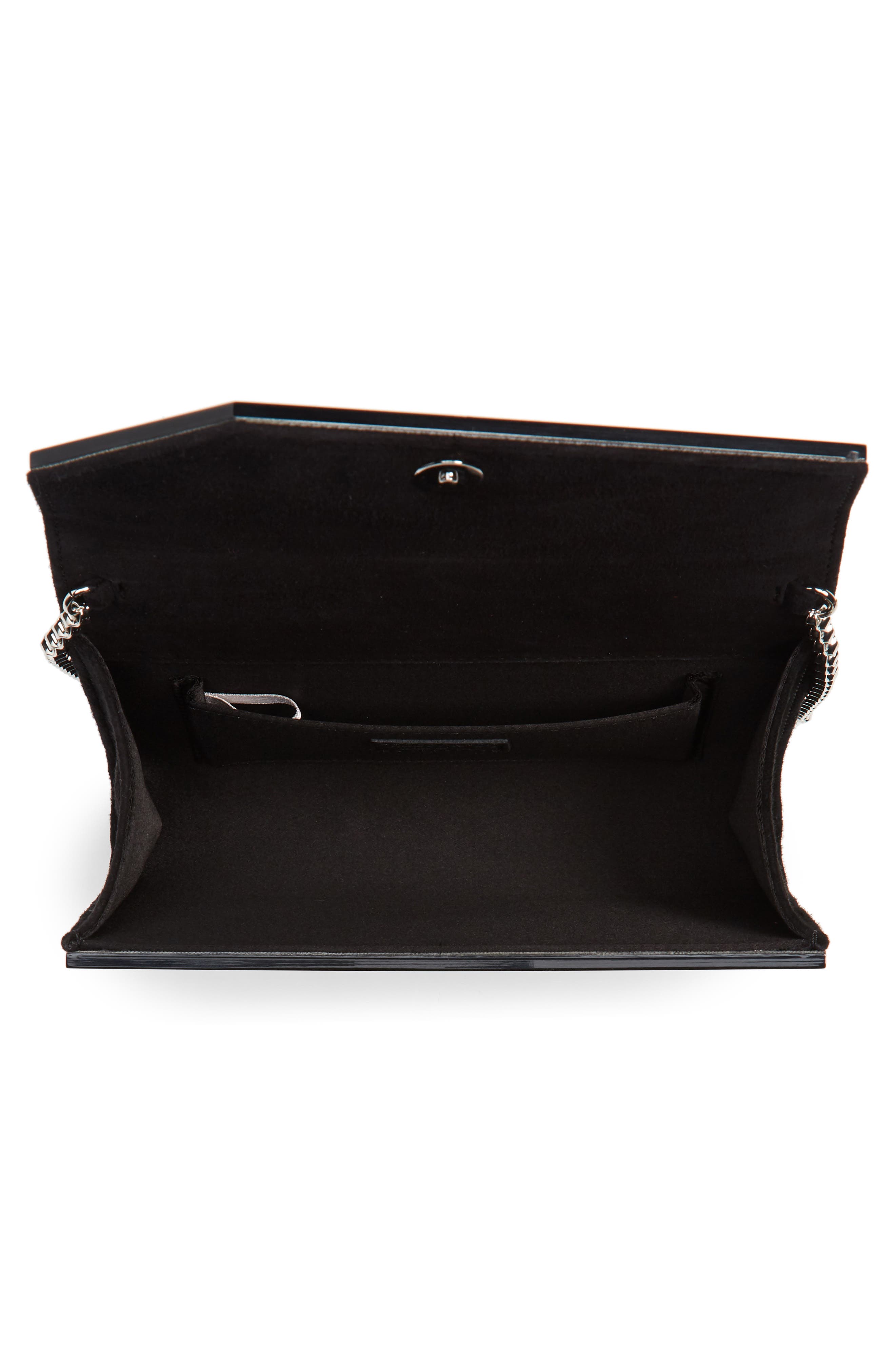 Jimmy Choo Candy Crystal Logo Clutch, Alternate, color, 