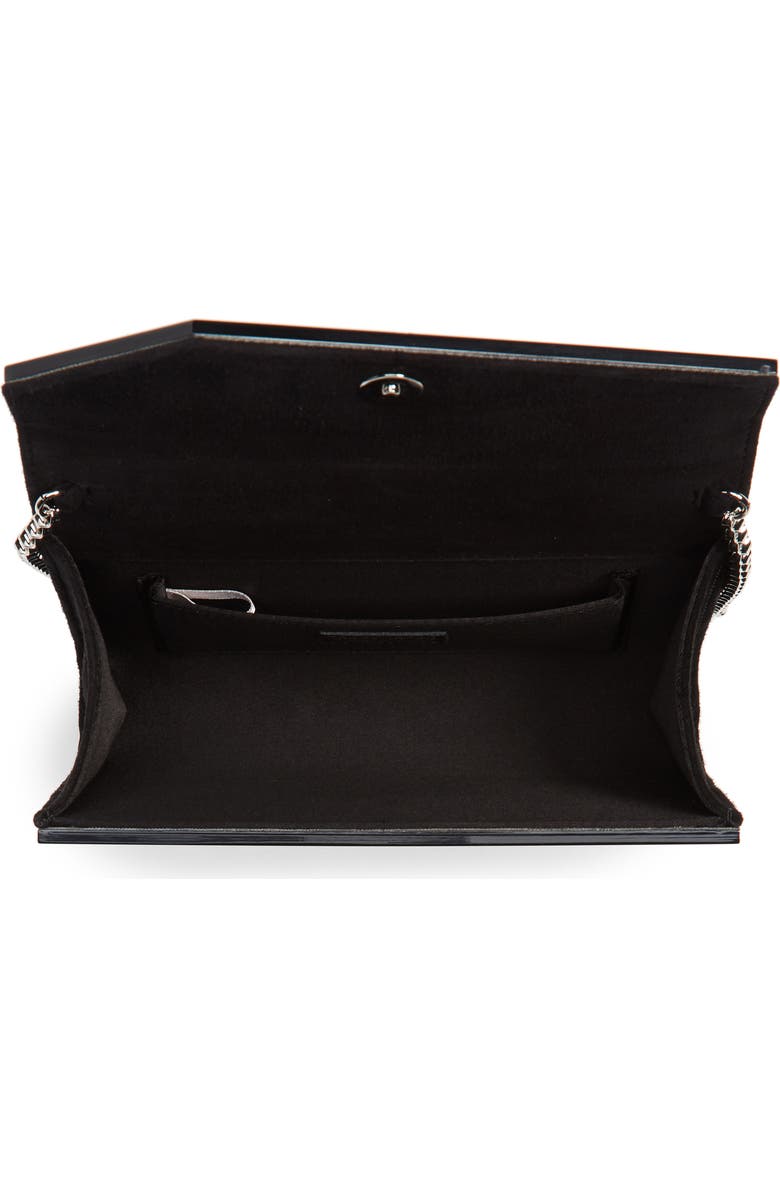 Jimmy Choo Candy Crystal Logo Clutch, Alternate, color,