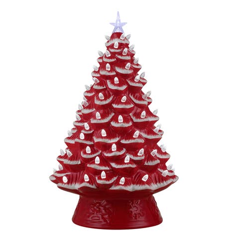 18 in. Nostalgic Ceramic Tree - Green