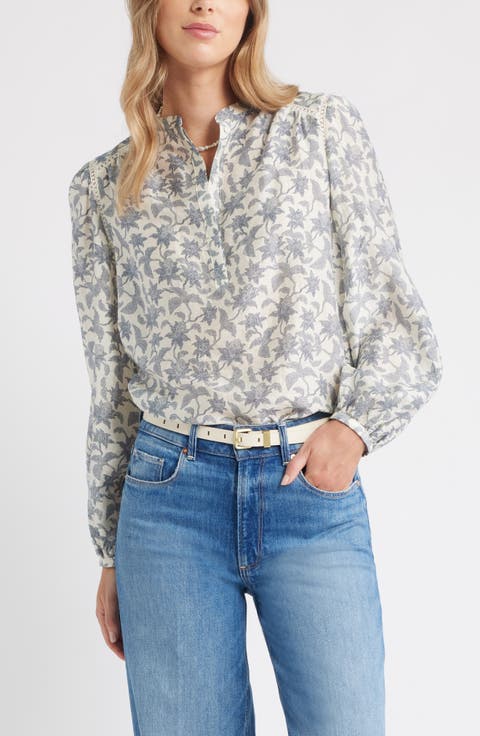 Embroidered Inset Top