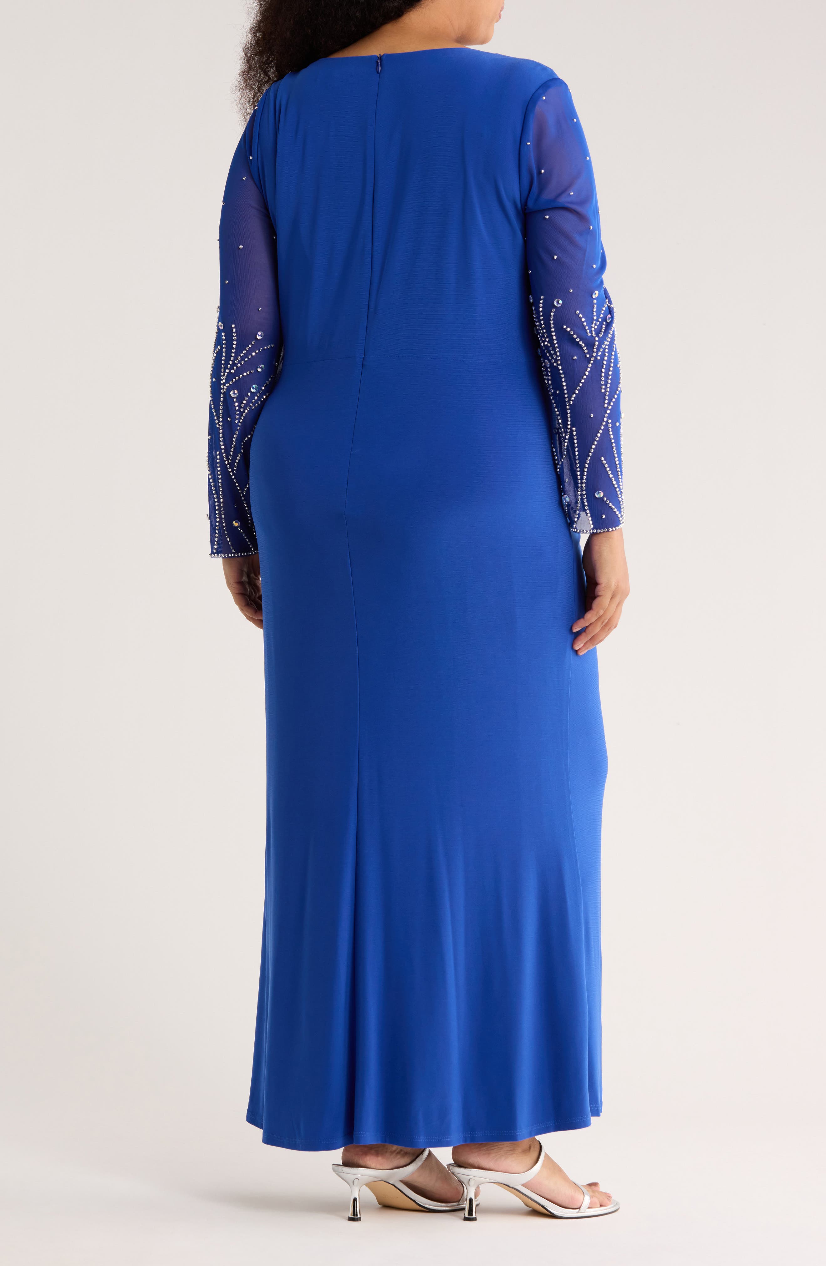 Embellished Long Sleeve Maxi Dress - image 2