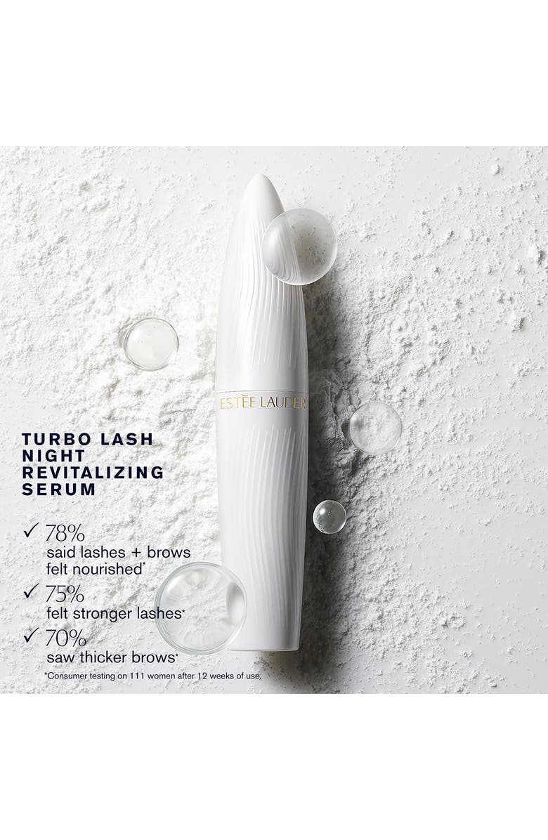 Estée Lauder Turbo Lash Night Revitalizing Serum Lash + Brow, Alternate, color, 