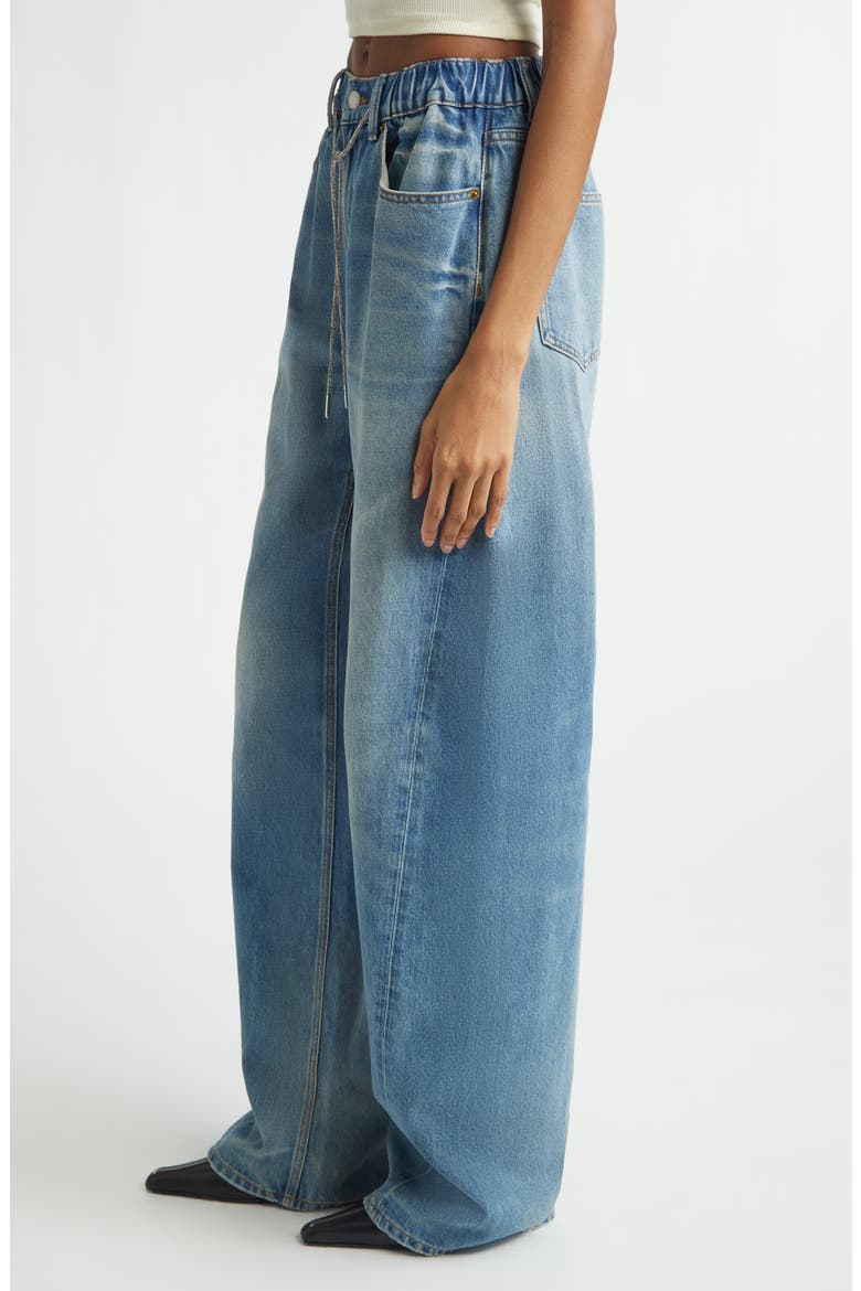Balloon Leg Jeans, Alternate, color, TINTED MEDIUM INDIGO