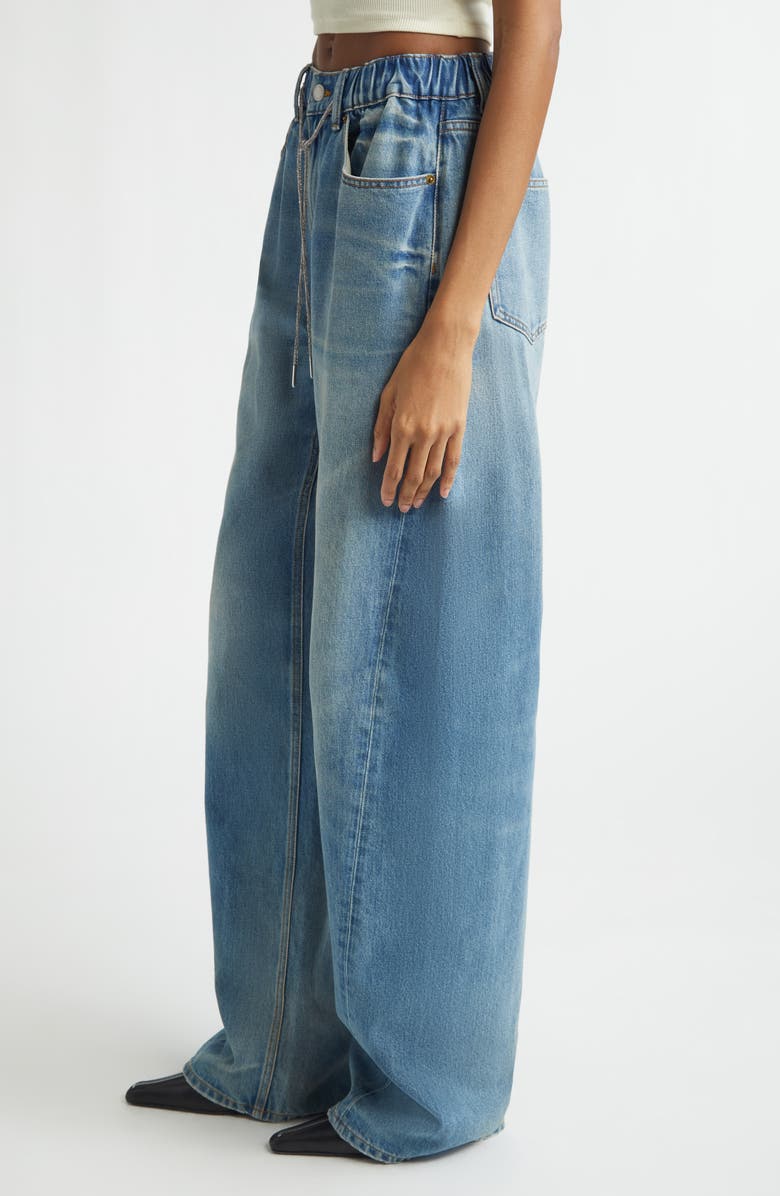 Denim x Alexander Wang Balloon Leg Jeans, Alternate, color, Tinted Medium Indigo