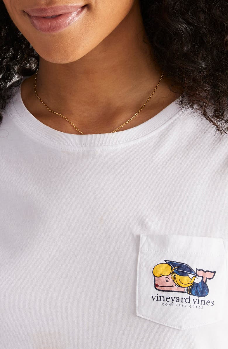 vineyard vines Graduation Whale Pocket Graphic T-Shirt, Alternate, color,