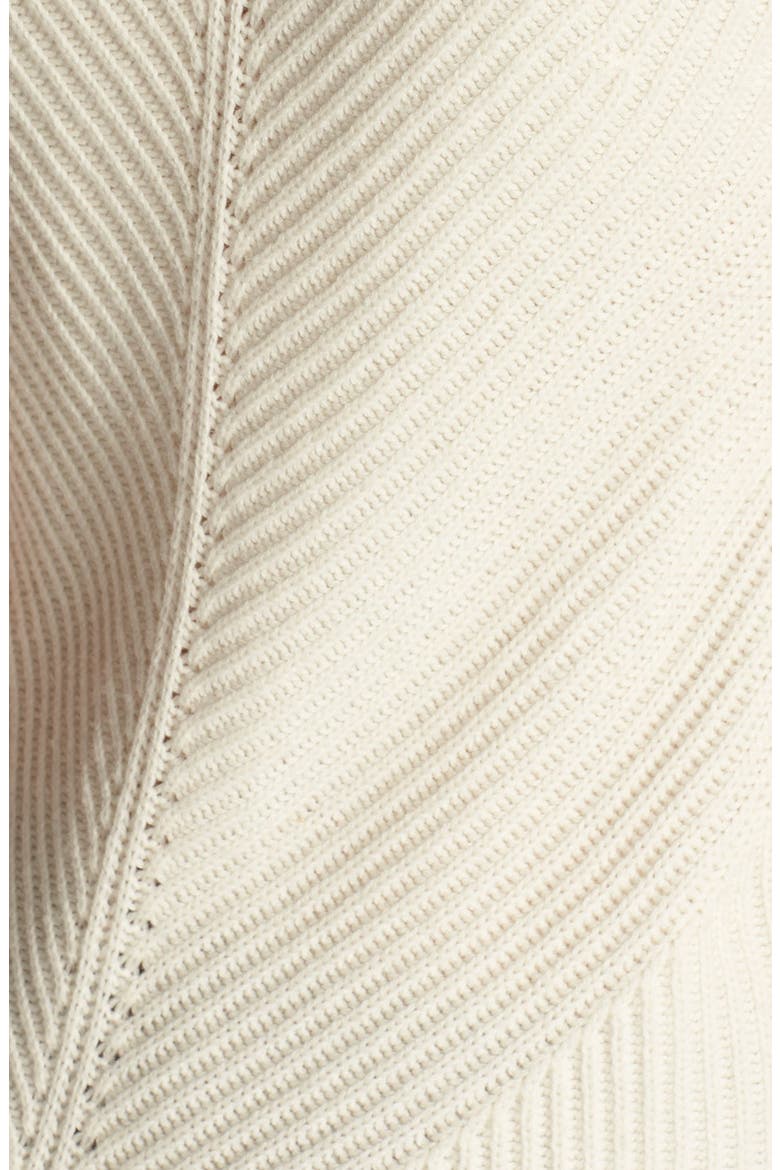 Sleeveless Ribbed Wool Turtleneck, Alternate, color, OFF WHITE