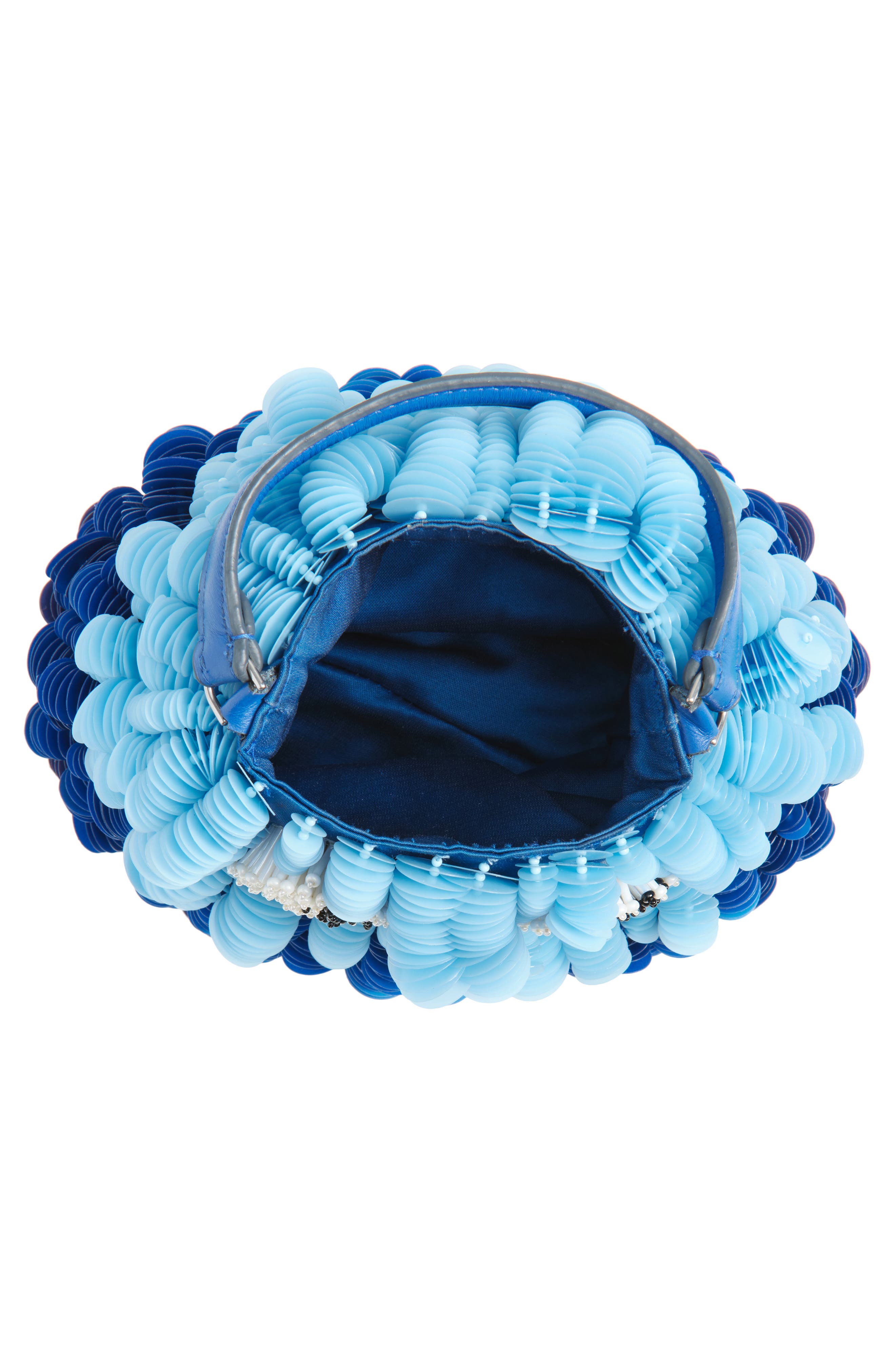 Anya Hindmarch Sea Urchin Paillette Embellished Clutch, Alternate, color, 