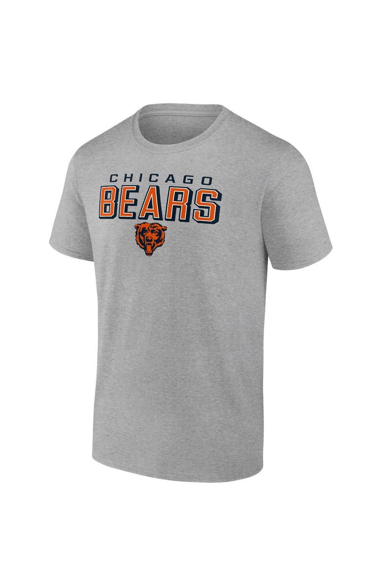 FANATICS Men's Fanatics Branded Navy/Heathered Gray Chicago Bears T-Shirt Combo Pack, Alternate, color, 