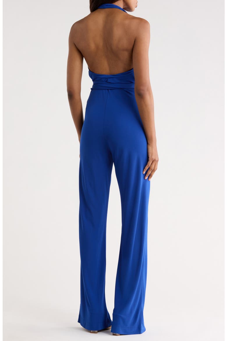 Delia Halter Neck Jumpsuit, Alternate, color, ROYAL BLUE