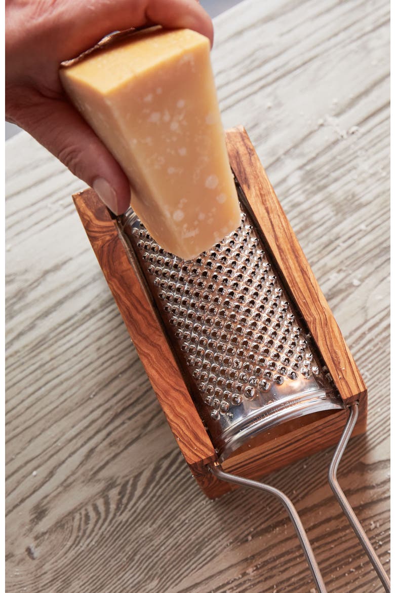 Olivewood Box Grater, Alternate, color, None