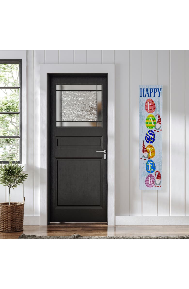 Northlight Gnome Happy Easter Porch Board Sign - 35.75", Alternate, color, Blue