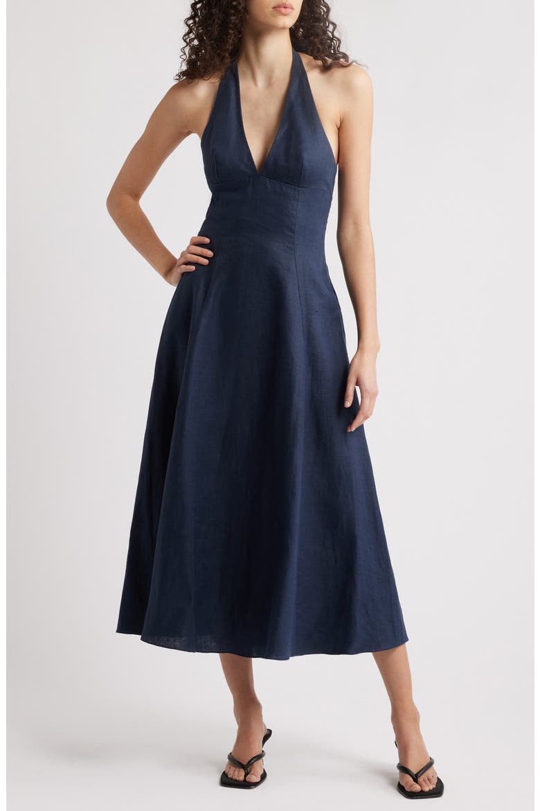 boden halterneck linen midi dress Boden | Dresses | Boden Halterneck Midi Dress 0 Linen