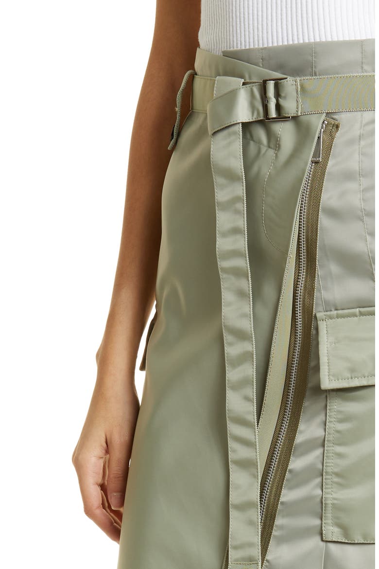 Belted Cargo Skirt, Alternate, color, L/ KHAKI