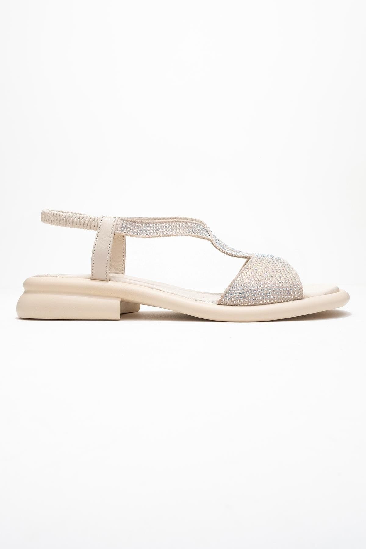 Sieglinde Embellished Leather Sandal, Alternate, color, Light Beige Leather