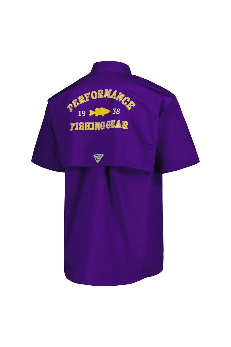 Men's Columbia Purple LSU Tigers Bonehead Button-Up Shirt, Alternate, color, Purple