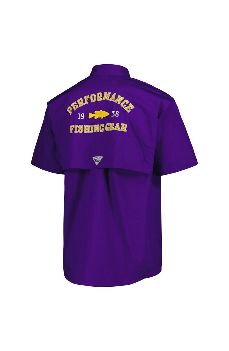 Columbia Men's Columbia Purple LSU Tigers Bonehead Button-Up Shirt, Alternate, color, Purple