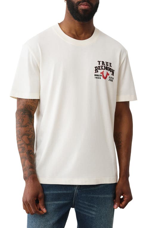 True Religion Flag Cotton Graphic T-shirt In White