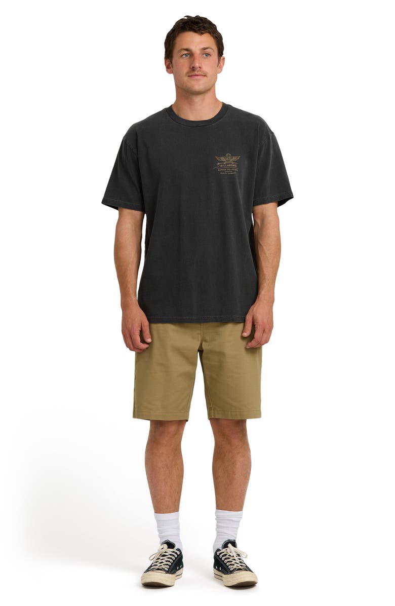 Billabong Wingspan Garage Short Sleeve Graphic T-Shirt, Alternate, color, Washed Black