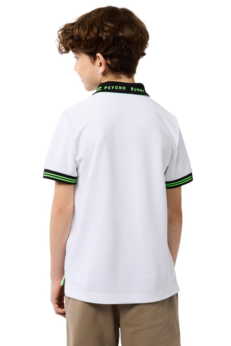 Kids' Marshall Tipped Polo, Alternate, color, WHITE