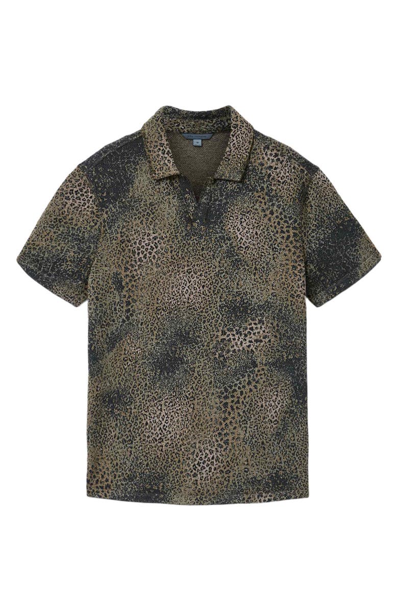 John Varvatos Perkins Johnny Collar Polo, Alternate, color, Haze Grey