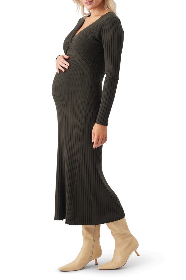 Remi Knit Nursing Dress, Alternate, color, Ivy