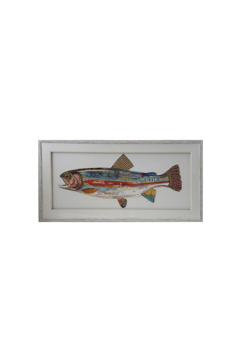 Framed Shadow Box Wall Décor, Main, color, White