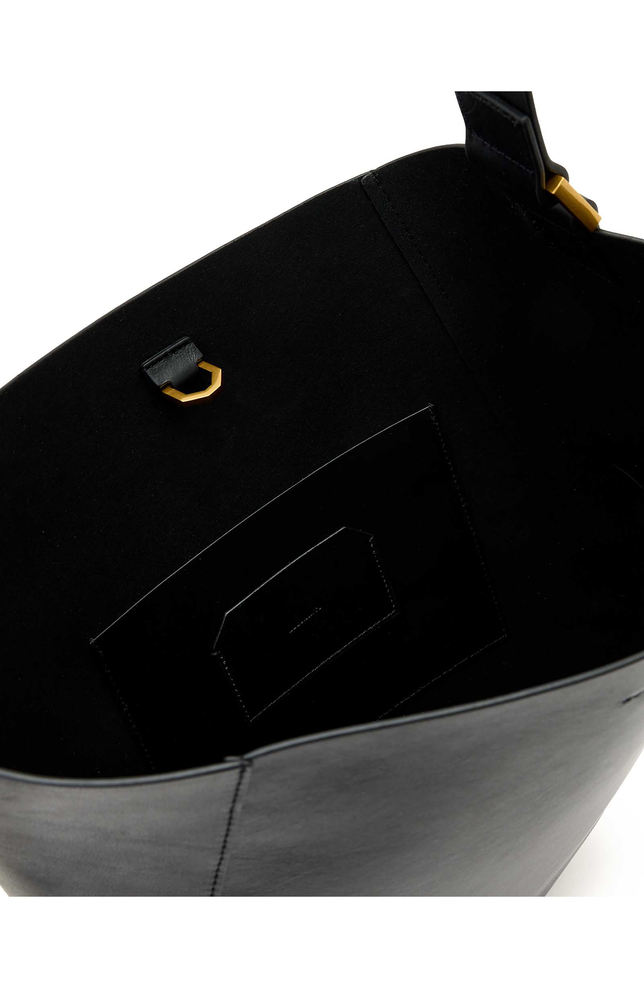 AllSaints Luna Hobo Shoulder Bag, Alternate, color, Black