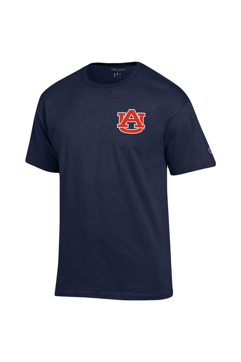 Men's Champion Navy Auburn Tigers Stack 2-Hit T-Shirt, Alternate, color, Navy