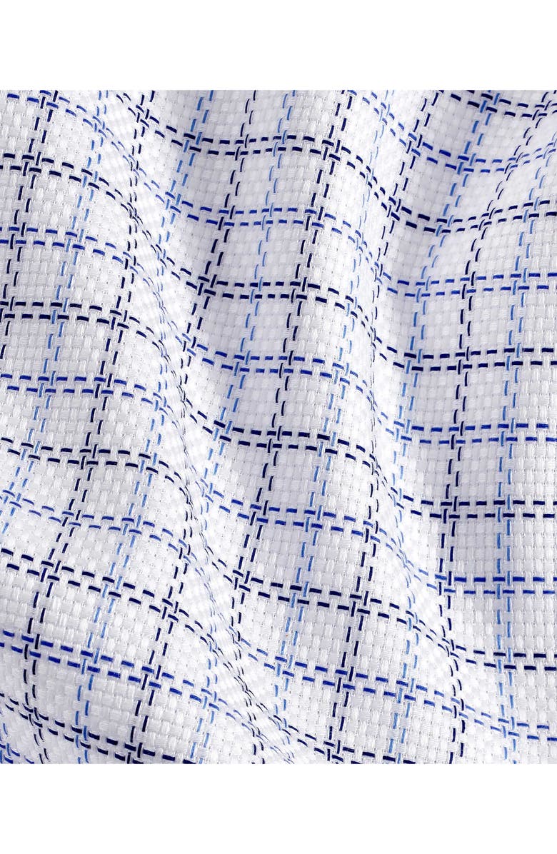 David Donahue Trim Fit Check Cotton Dobby Dress Shirt, Alternate, color, Blue/ Navy