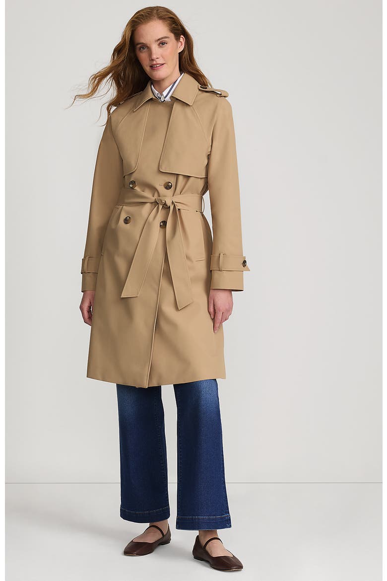 Squall Waterproof Modern Trench Coat, Main, color, Desert Tan