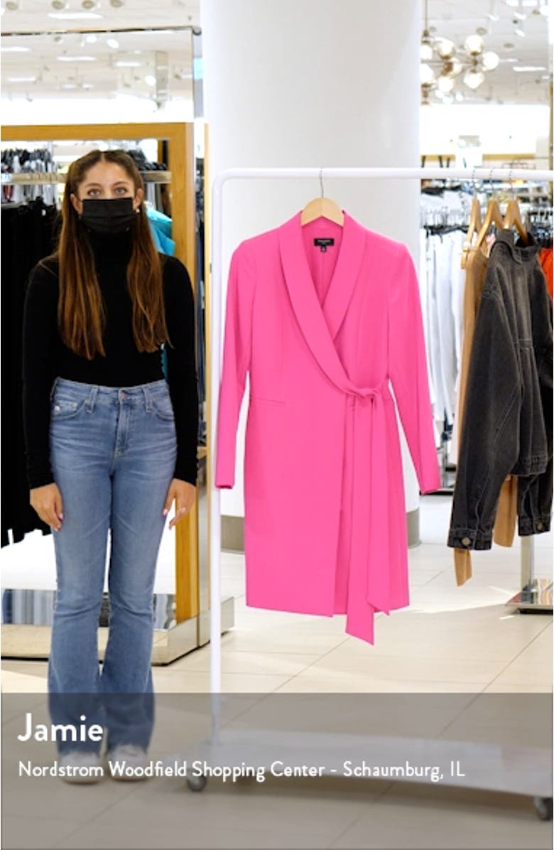 Long Sleeve Crepe Coatdress, sales video thumbnail