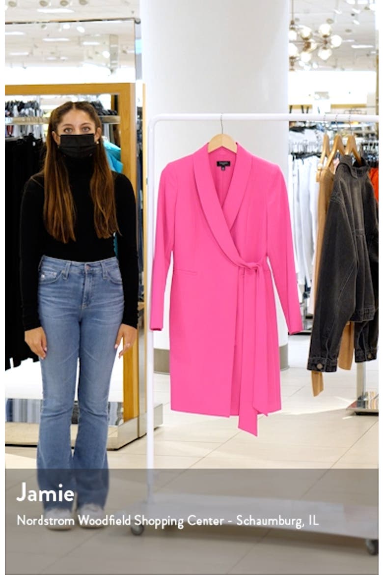 Long Sleeve Crepe Coatdress video