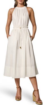 Donna Karan New York Sleeveless A-Line Midi Dress