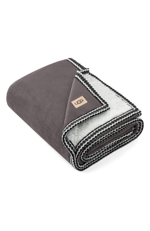 Ugg(r) Kirkwood Uggbraid Throw Blanket In Gray