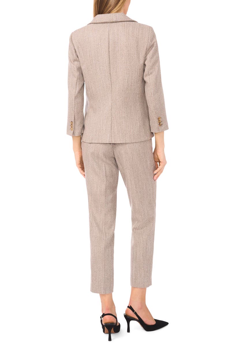 Halogen<sup>®</sup> Shrunken Herringbone Blazer, Alternate, color, Taupe Bisque