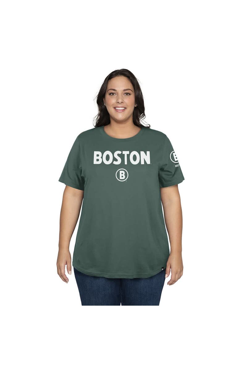 New Era Women's New Era  Green Boston Red Sox 2025 City Connect Plus Size T-Shirt, Alternate, color, 