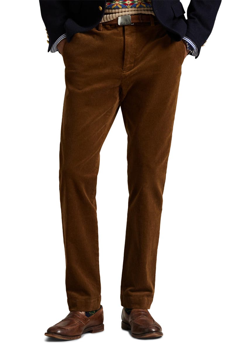 Polo Ralph Lauren Andover Slim Fit Stretch Corduroy Pants, Main, color, Modern Traveler Tan