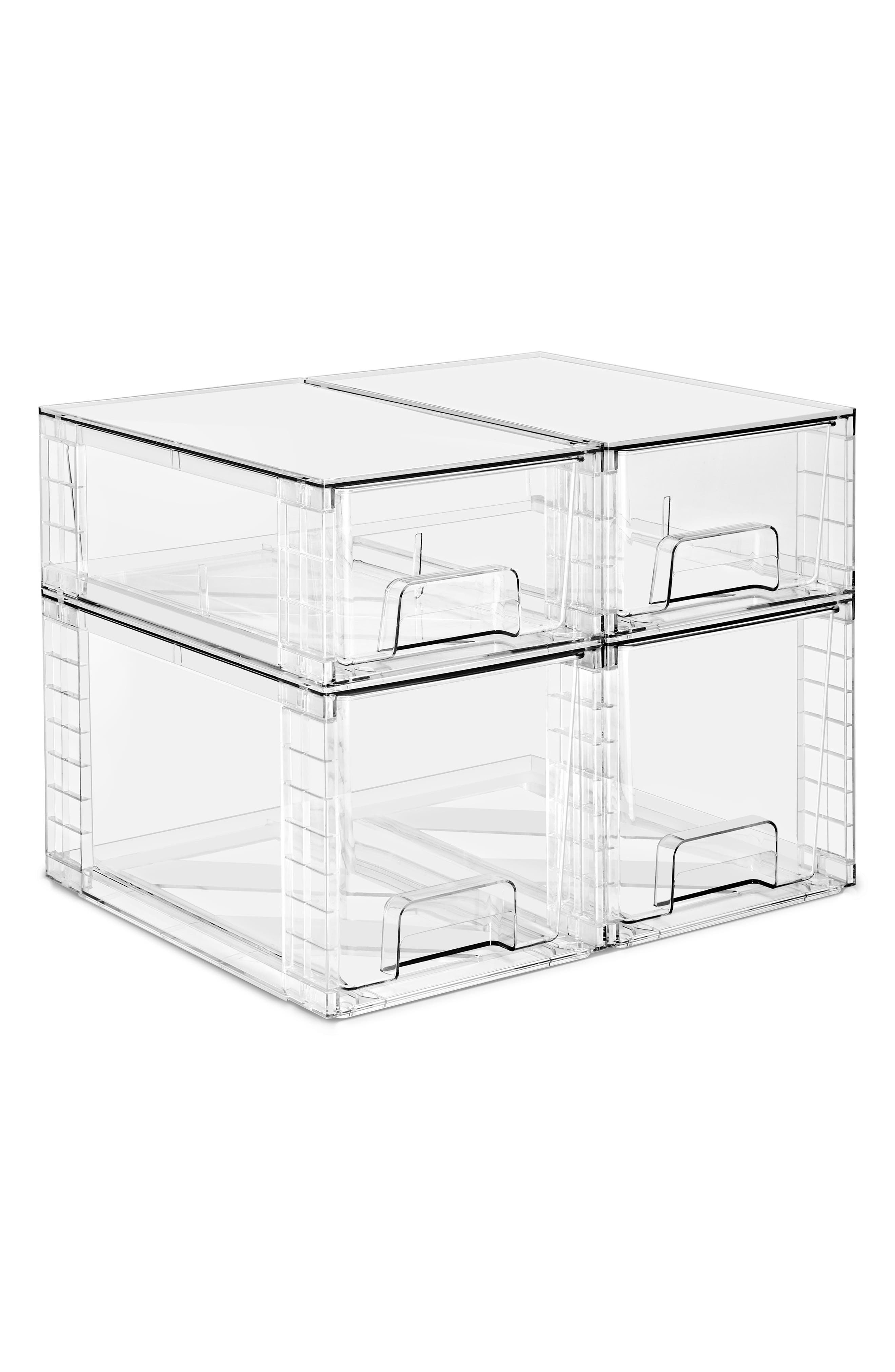 4-Piece Stackable Storage Drawers