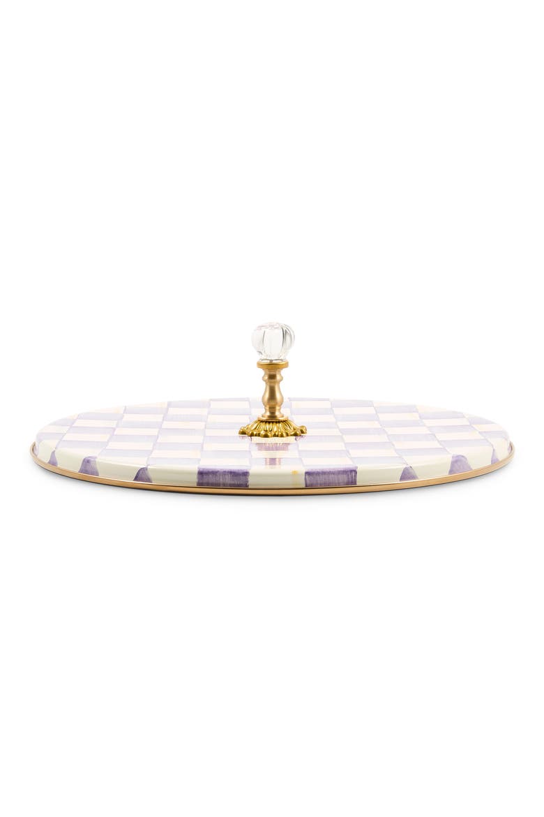 Violet Check Cheese Course Serving Tray, Main, color, PURPLE